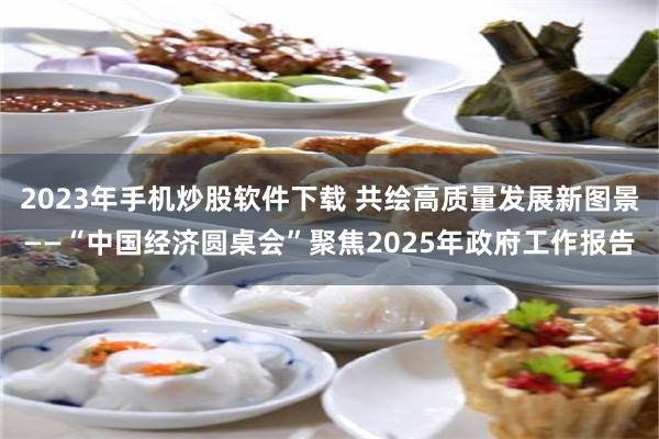 2023年手机炒股软件下载 共绘高质量发展新图景——“中国经济圆桌会”聚焦2025年政府工作报告