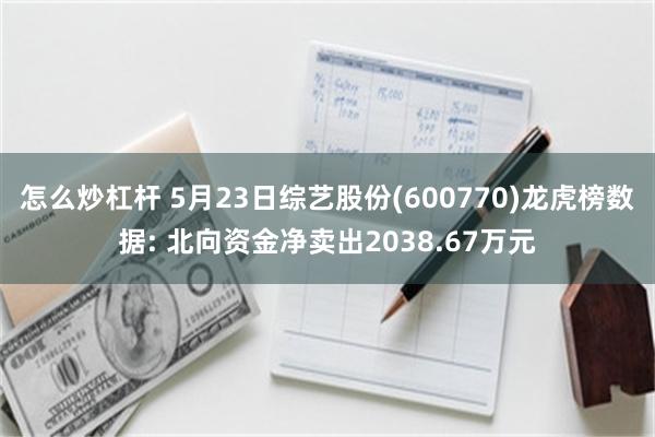 怎么炒杠杆 5月23日综艺股份(600770)龙虎榜数据: 北向资金净卖出2038.67万元